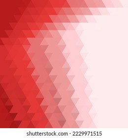 Red triangular background. Vector polygonal style. Presentation template.