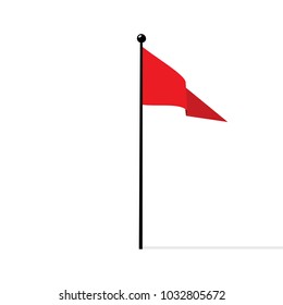 red triangular flag 