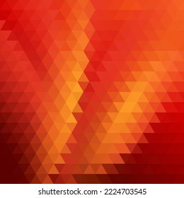 Red  triangular pattern, geometric wallpaper. Abstract backgroundVector illustration. EPS 10