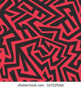 red tribal seamless pattern