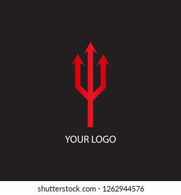 red trident spear logo