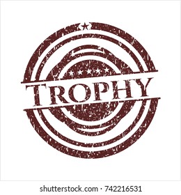 Red Trophy rubber grunge texture seal