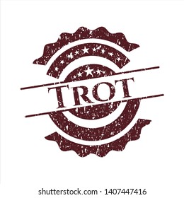 Red Trot distressed rubber grunge texture seal