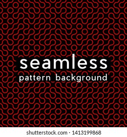 Red Truchet seamless background. Abstract pattern represent a lot of meaning such as data virtualizaion technology, data computing, knitting textile, geometry, retro printing, etc.
