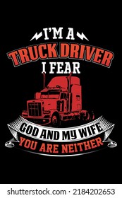Red Truck Driver T shirt designs for Trucker Gifts