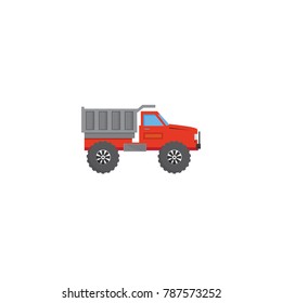 red truck vector icon