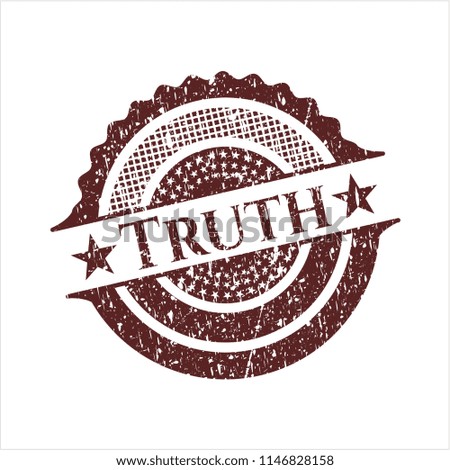 Red Truth distress rubber stamp