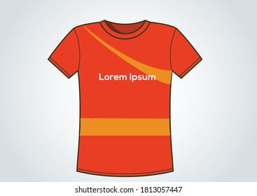 Red T-Shirt , good for T- Shirt branding good for illustration for books, children education and good for app