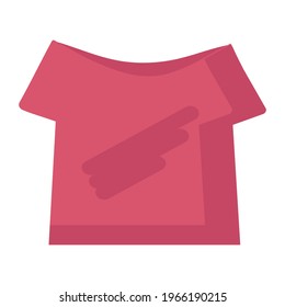 Red T-shirt is a piece of clothing for use in web design