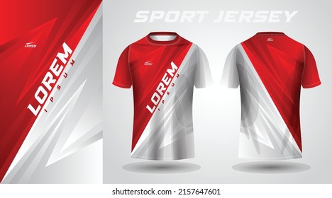 red t-shirt sport jersey design