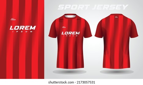 red t-shirt sport jersey design