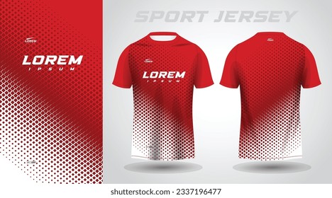 red t-shirt sport jersey design