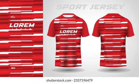 red t-shirt sport jersey design