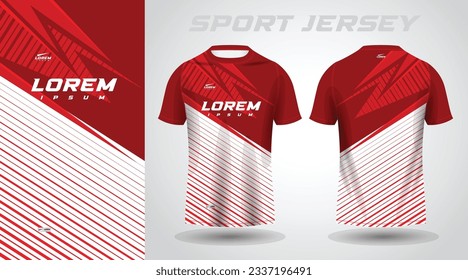 red t-shirt sport jersey design