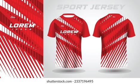 red t-shirt sport jersey design
