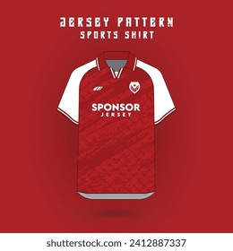 red t-shirt sports jersey design, sports jersey background, soccer jersey, running jersey, outdoor workout, pattern.