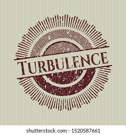 Red Turbulence distressed rubber seal