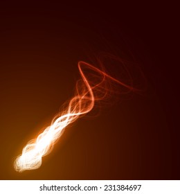 red twister meteor abstract