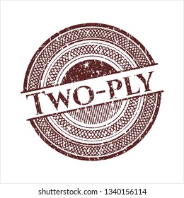 Red Two-ply with rubber seal texture