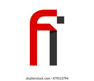 red typography typeset alphabet font image vector icon initial letter