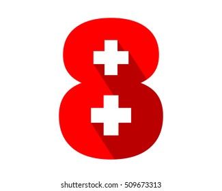 red typography typeset logotype numeral numeric nominal image vector icon