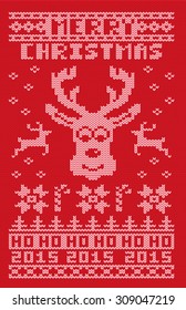 Red Ugly Christmas 2015 Sweater Design