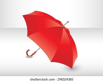 Red umbrella.