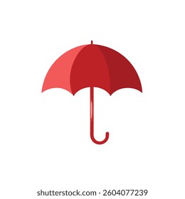 red umbrella icon. vector illustration