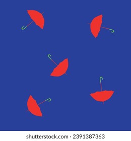 rotes Schirmplakat vor dem Hintergrund