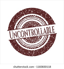 Red Uncontrollable distress rubber texture