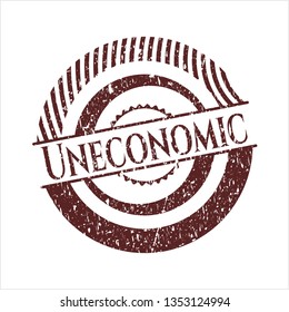 Red Uneconomic distress rubber grunge texture stamp