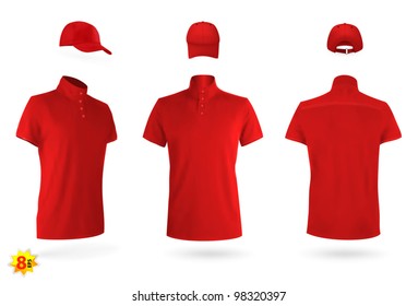 red golf t shirt