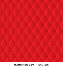 Red upholstery background.
