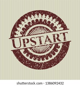 Red Upstart distressed rubber texture