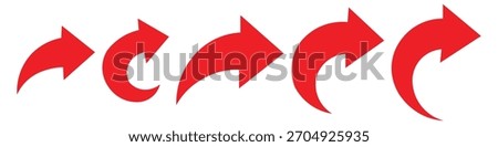 Red upward arrow icon vector. success, progress, and positive direction symbol. vector illustration.