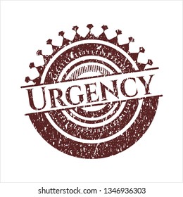 Red Urgency distress rubber texture