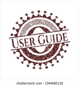 Red User Guide distress rubber grunge texture seal