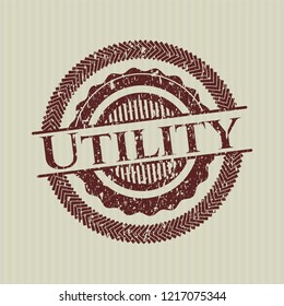 Red Utility distress rubber texture