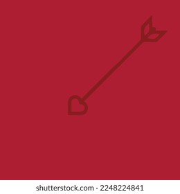FONDO DE VALENTÍN ROJO CON FLECHA