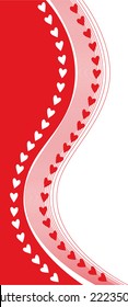 Red valentine background with heart