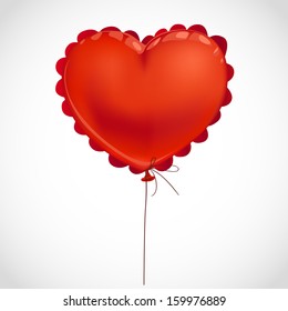 Red Valentine balloon