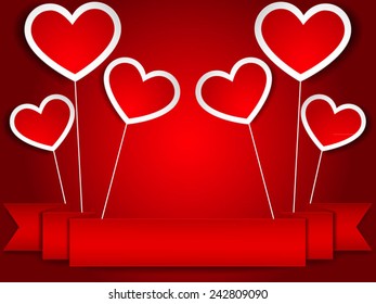 Red valentine card