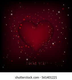  red valentine heart. decorative element for design 