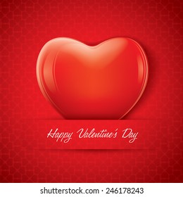 red valentine heart shape