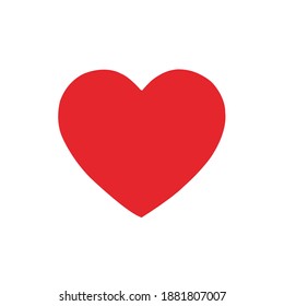 Rotes, valentines Herz, Vektordesign.