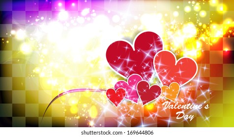 Red Valentine Hearts. Vektorgrafik