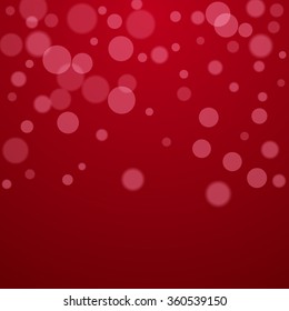 Red Valentine holiday background with circles