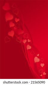 Red valentines background