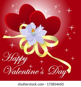 Red valentines day background