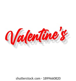 red valentines sentences with gray shadows